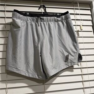 Zara Light Gray Athletic Shorts for Men